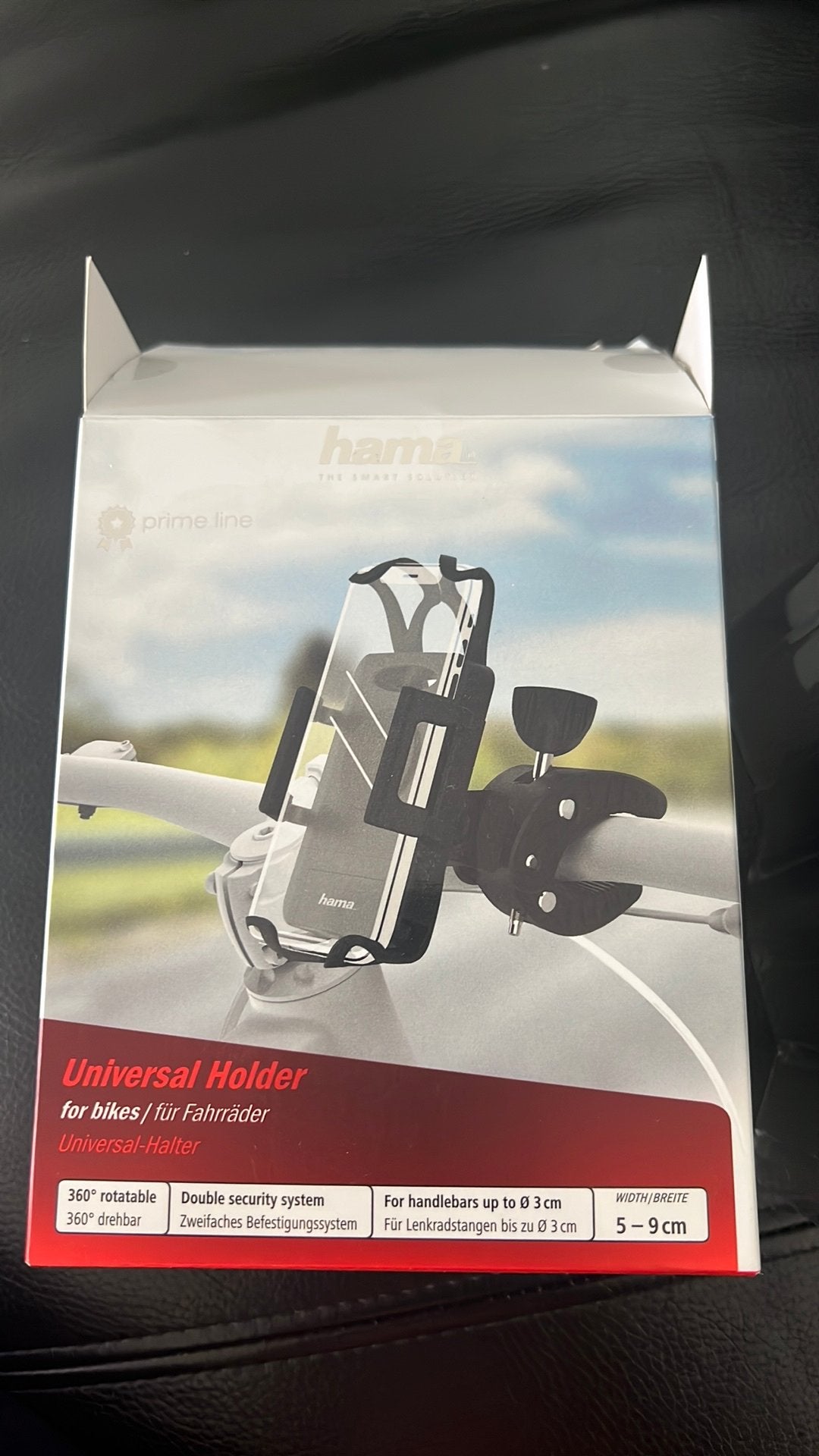 Universele telefoonhouder voor op de fiets van Hama, Ophalen, Zo goed als nieuw, Fiets