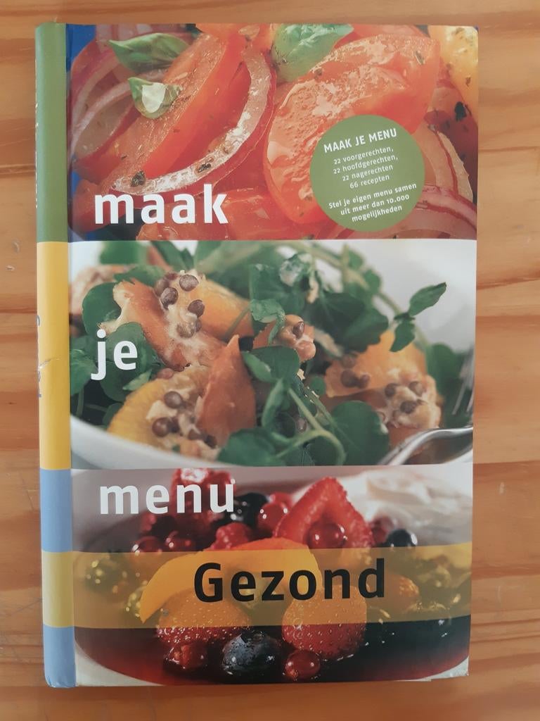 Maak je menu  GEZOND, Ophalen of Verzenden, Gelezen, Hoofdgerechten