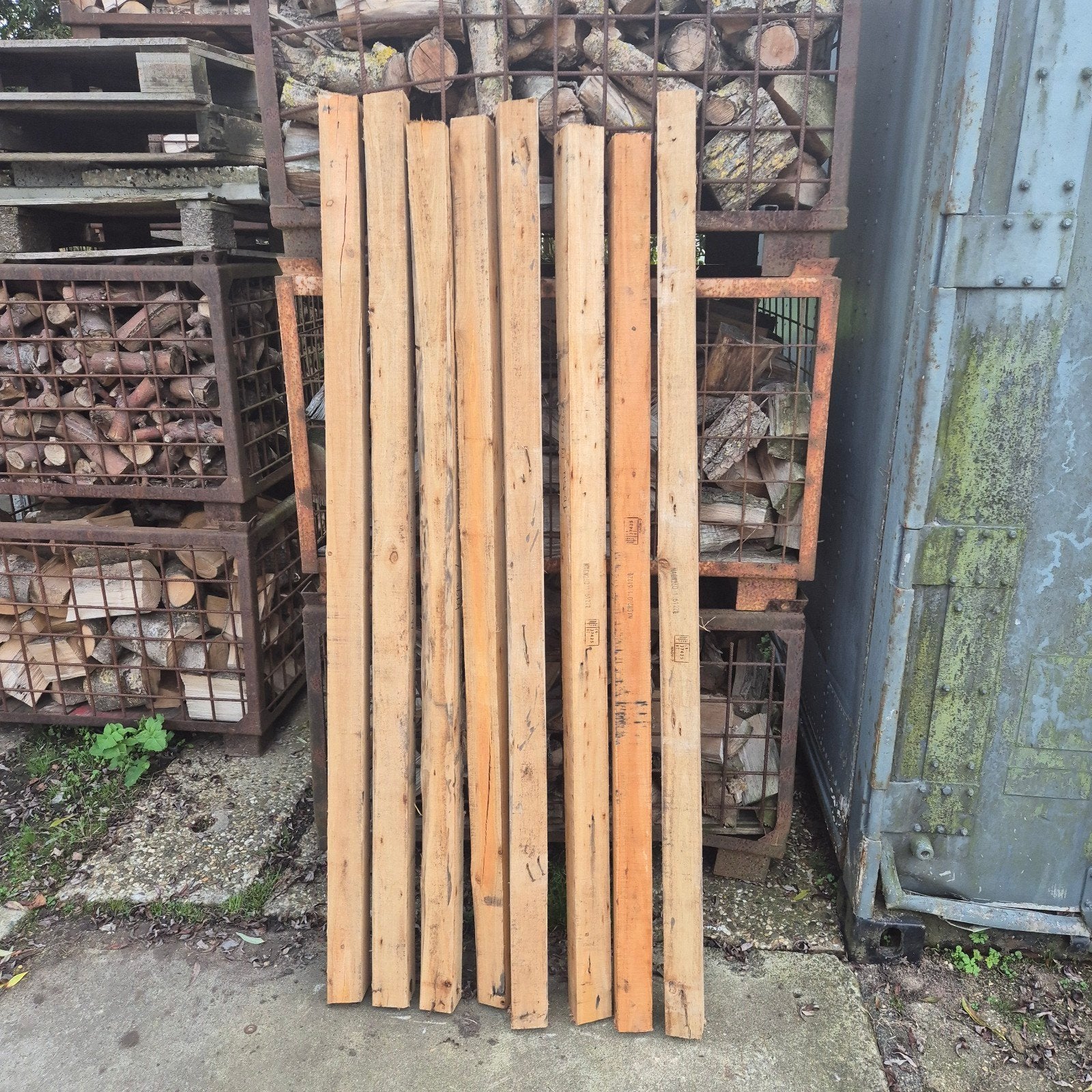 hardhouten weide palen 10 x 7x7x185, Ophalen, 250 cm of meer, Palen