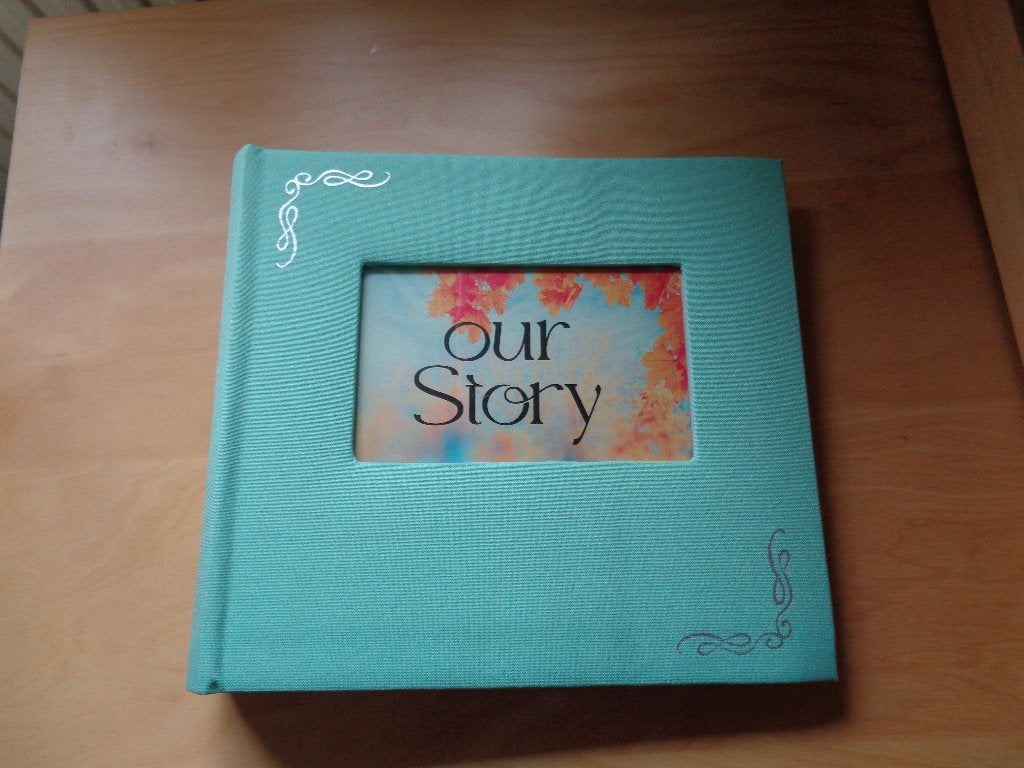 Fotoalbum “our story” groen, Overige merken, Nieuw, Ophalen of Verzenden, Gebonden