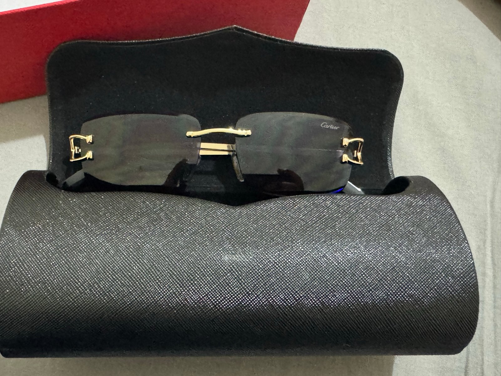 Cartier Zonnebril Panthère DiamondCut Zwart Nieuw, Sieraden, Tassen en Uiterlijk, Zonnebrillen en Brillen | Heren, Overige merken