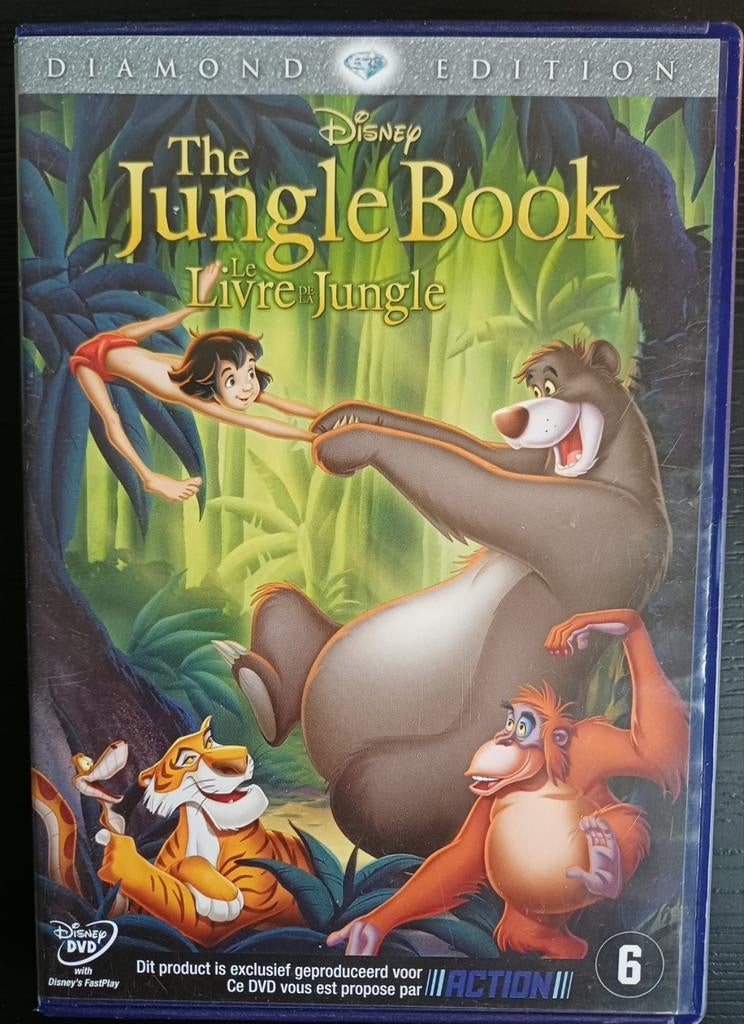 Disney The Jungle Book Diamond Edition DVD, Cd's en Dvd's, Dvd's | Kinderen en Jeugd, Avontuur, Ophalen of Verzenden, Zo goed als nieuw