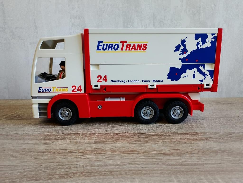 Playmobil Euro Trans Vrachtwagen met Bestuurder, Ophalen of Verzenden