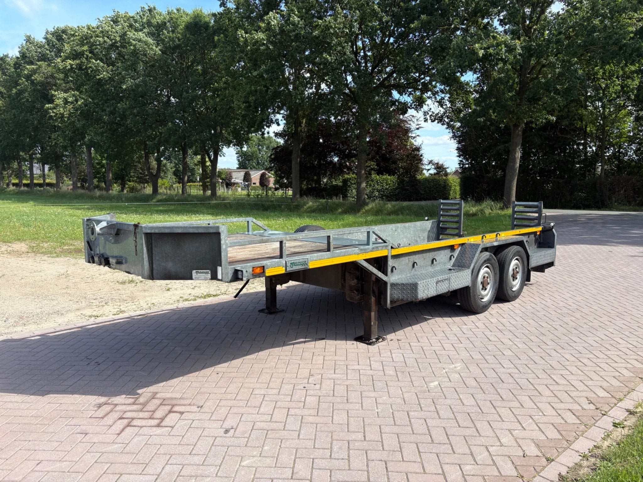 VELDHUIZEN Be oplegger kuipdieplader 8 TON (bj 2009), Overige brandstoffen, Origineel Nederlands, Bedrijf, Aanhangers en Opleggers