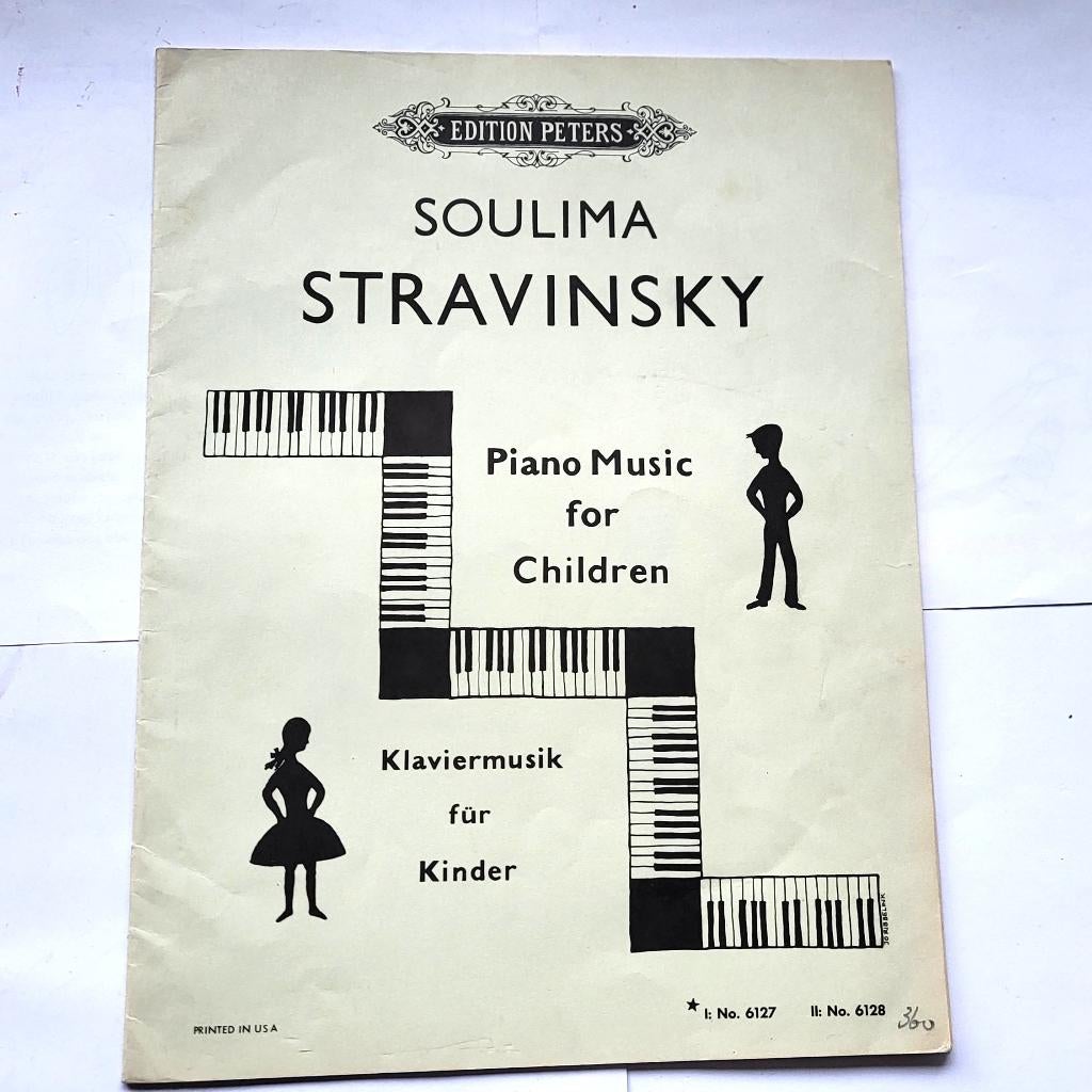 Pianomuziek voor kinderen, SOULIMA STRAVINSKY boek retro, Muziek en Instrumenten, Bladmuziek, Ophalen of Verzenden, Les of Cursus