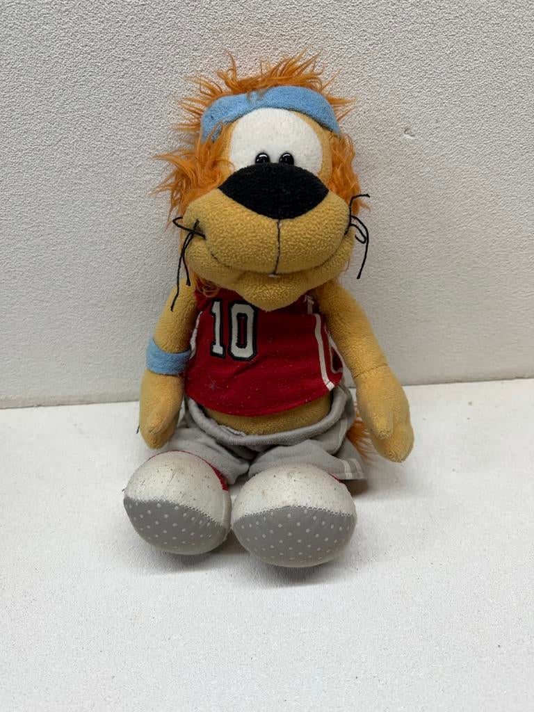 Loeki de Leeuw knuffel - Vintage reclame mascotte (D), Oranje, Gebruikt, Overige merken, Overige karakters