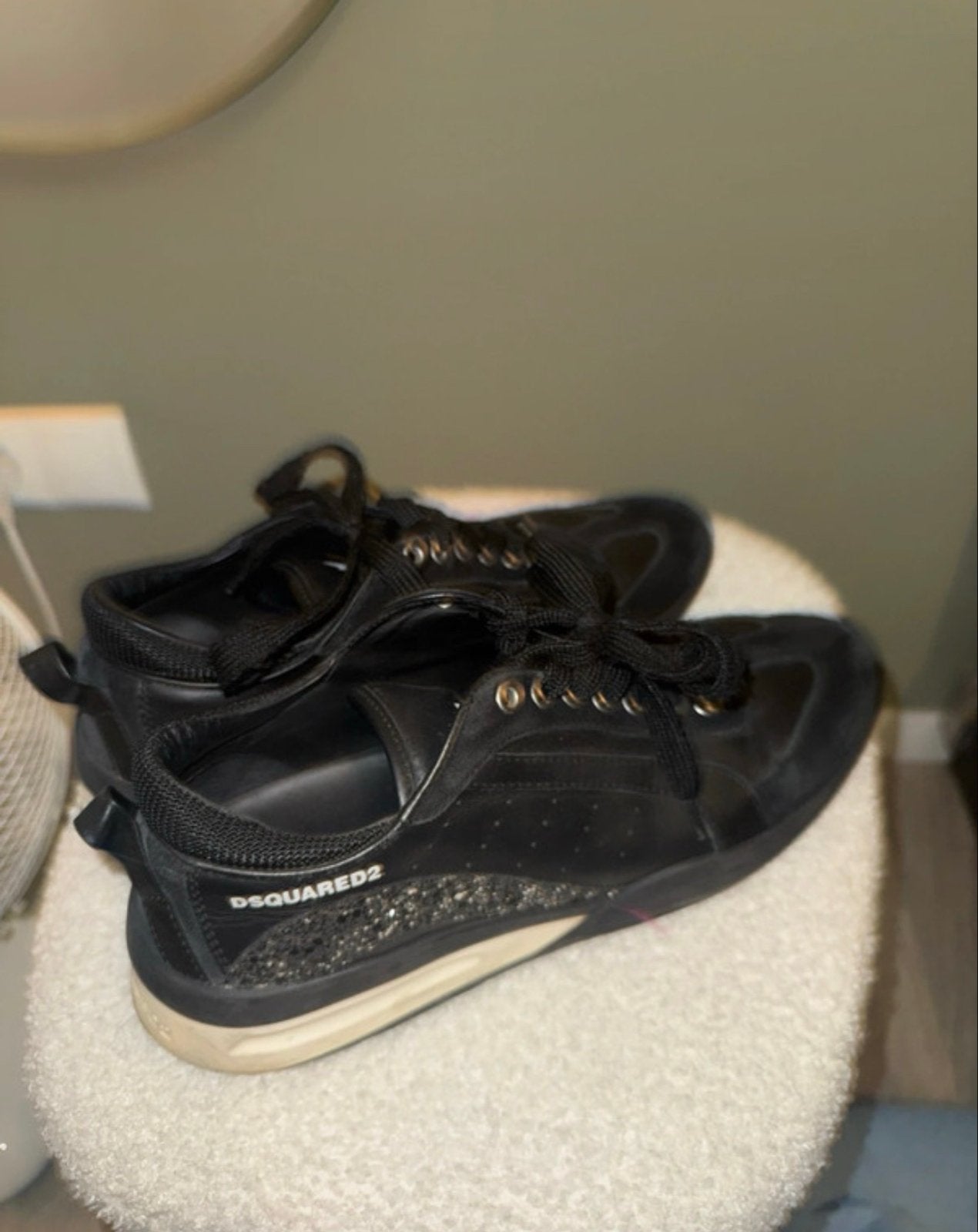 Dsquared2 sneakers - Unisex - Maat 42, Kleding | Dames, Ophalen of Verzenden, Gedragen, Zwart, Sneakers of Gympen
