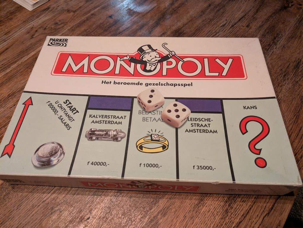 Monopoly: Het beroemde gezelschapsspel, Vijf spelers of meer, Ophalen of Verzenden, Gebruikt, Parker Brothers