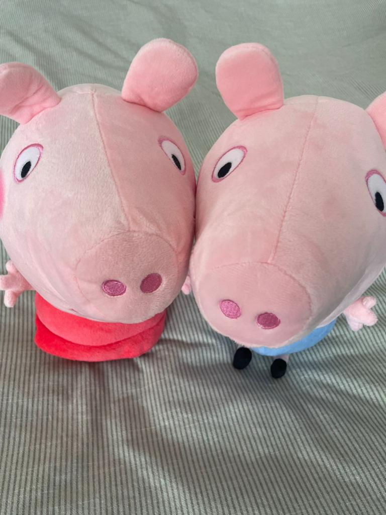 Peppa Pig knuffels Peppa & George, Ophalen, Overige typen, Middelgroot (20 tot 80 cm), Meerkleurig