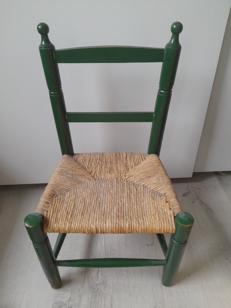 Vintage houten kinderstoel, Kinderen en Baby's, Ophalen, Gebruikt, Overige typen