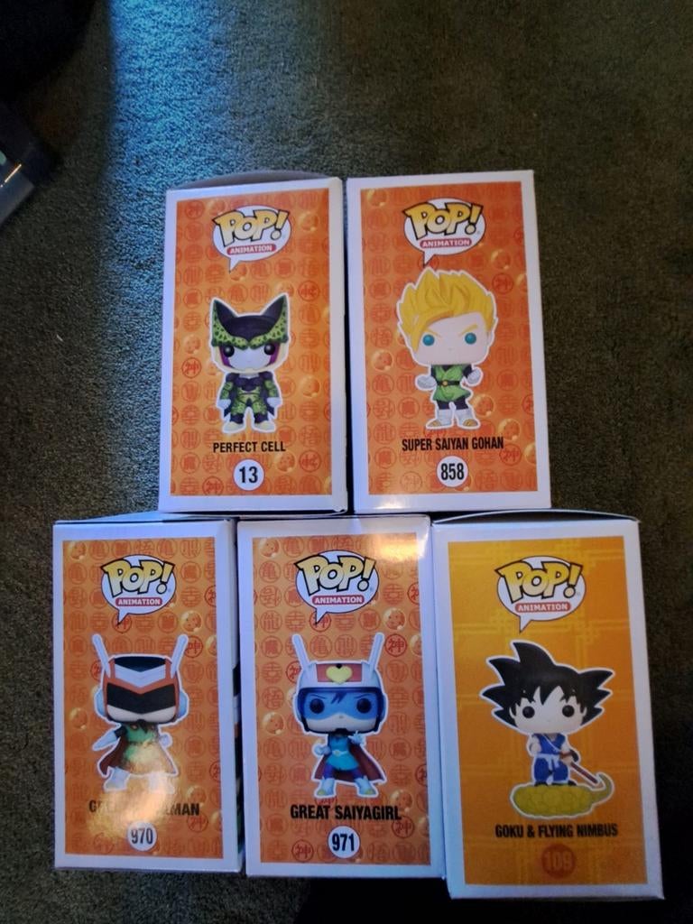 5 x dragon ball Z Funko Pop's. 5 euro per stuk, samen 20,-, Ophalen of Verzenden, Nieuw