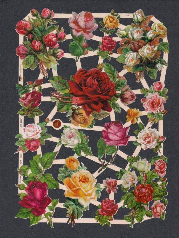 Allerlei kleuren Rozen poezieplaatjes 7445, Ophalen of Verzenden