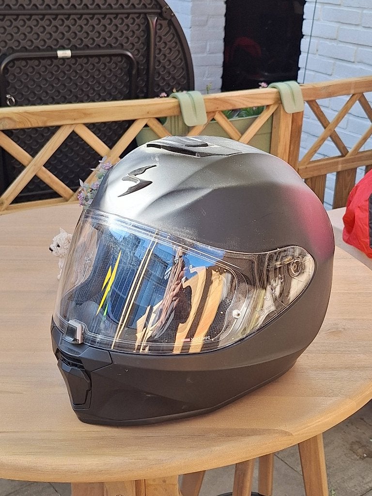 Motorhelm met pinlock zgan, Ophalen, Tweedehands, Overige typen, Overige merken