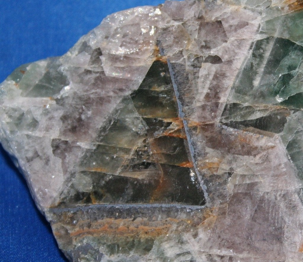 Fluoriet met loodglansoverkorsting, Verzenden, Mineraal