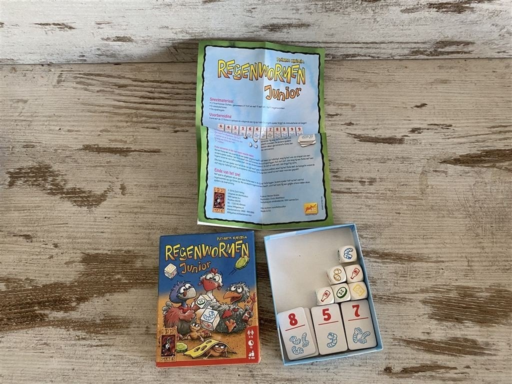 Regenwormen junior 999 games [s2039], Verzenden, Zo goed als nieuw