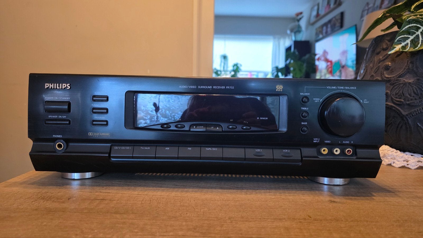 Philips FR732 Audio/Video Surround Receiver (RDS), Ophalen of Verzenden, 60 tot 120 watt, Overige merken