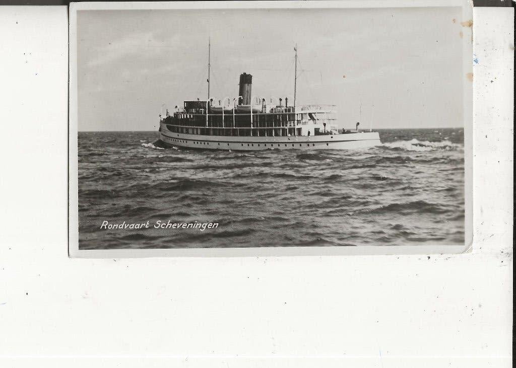 Scheveningen Rondvaartboot 19-8-1945, Ophalen of Verzenden, 1940 tot 1960, Gelopen, Zuid-Holland