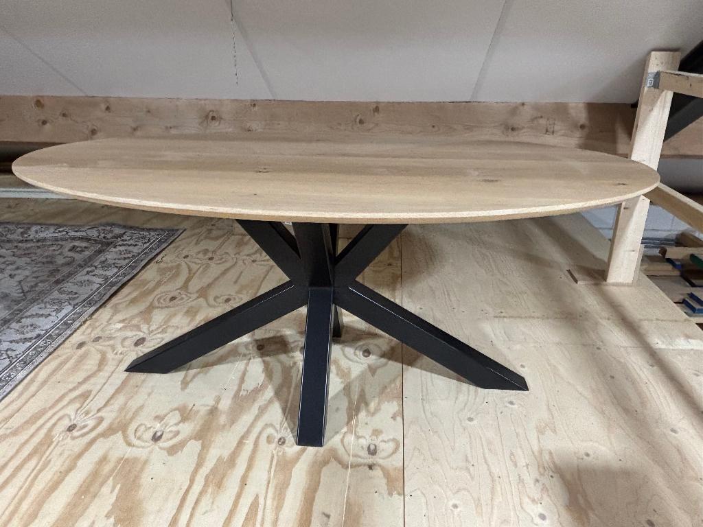 Eettafel ovaal eikenhout nieuw! SALE, Huis en Inrichting, Tafels | Eettafels, Ophalen, 100 tot 150 cm, Eikenhout, Nieuw