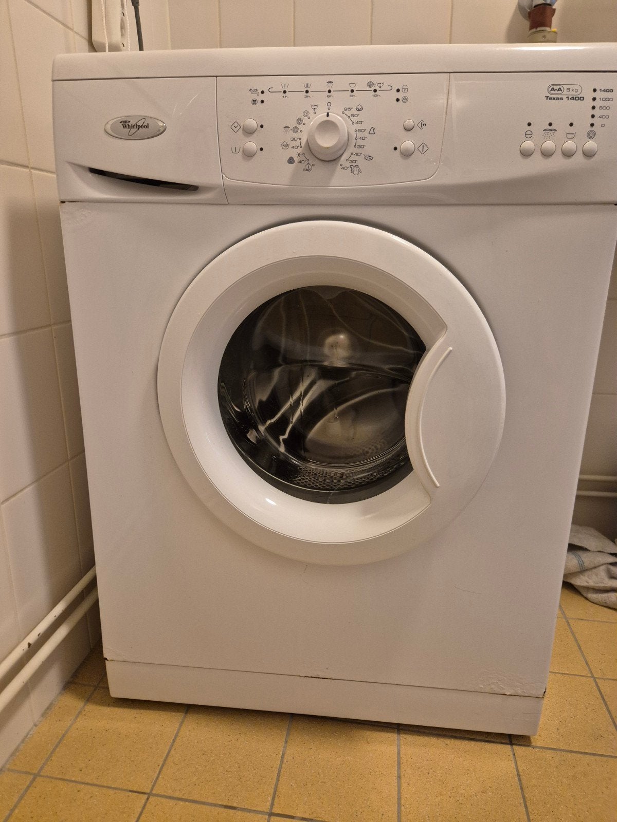 Whirlpool wasmachine, Ophalen, Gebruikt, 1200 tot 1600 toeren, 85 tot 90 cm