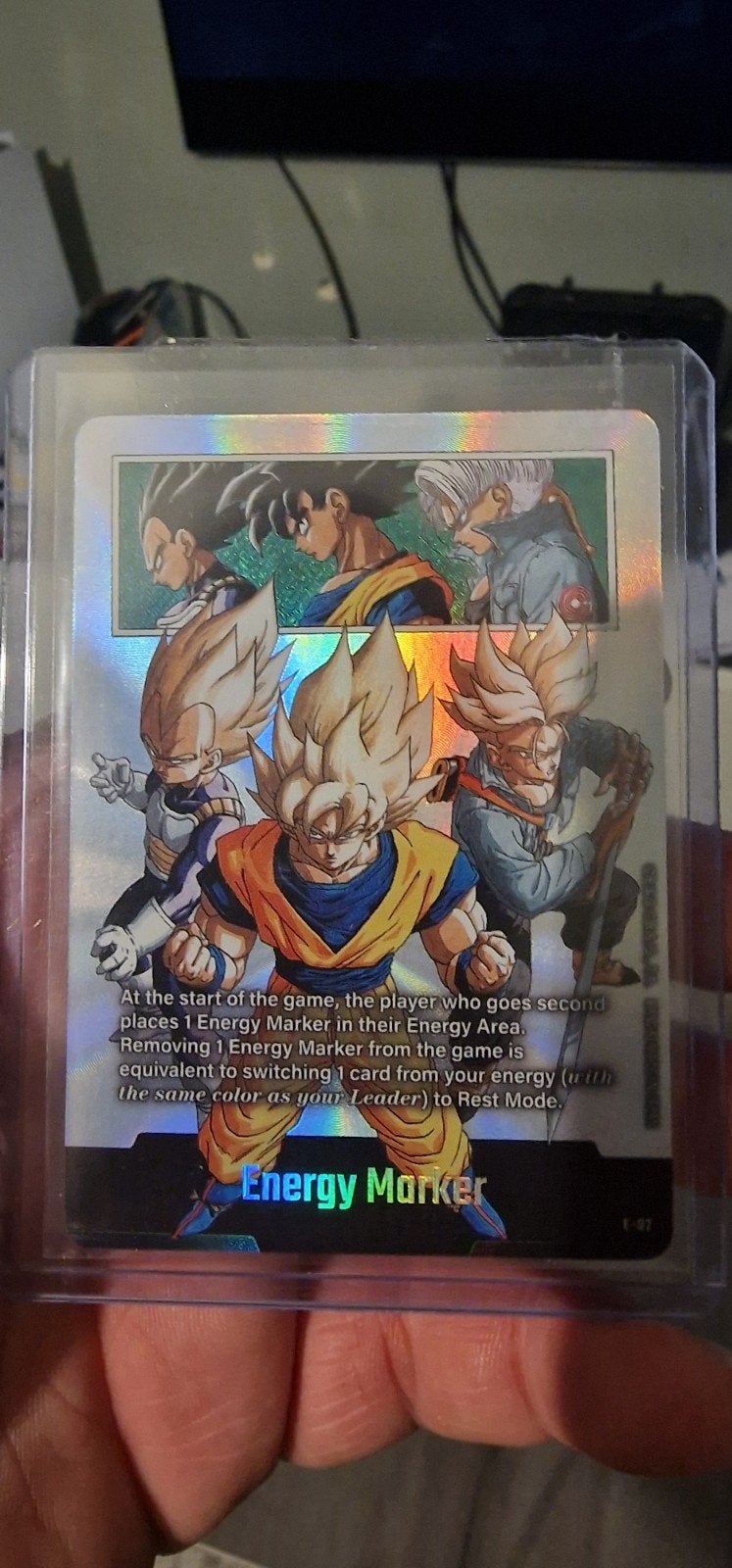 dragonball fusion world e-92 energymarker, Hobby en Vrije tijd, Verzamelkaartspellen | Overige, Ophalen of Verzenden, Zo goed als nieuw