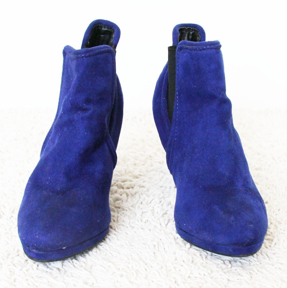 Mooie Blauw Suede S Laarsjes s3 (Maat 40) € 55,-, Blauw, Lage of Enkellaarzen, Ophalen of Verzenden, Zo goed als nieuw