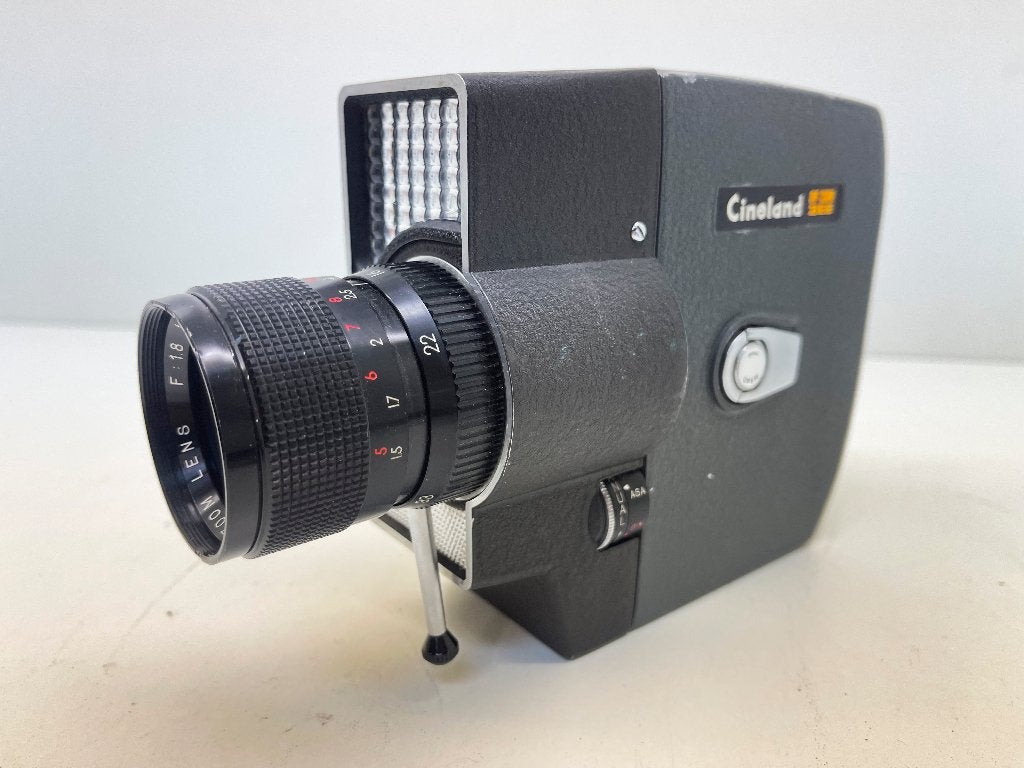 CINELAND ZOOM 3EE 8mm MOVIE CAMERA-werk goed, Verzamelen, N, N, Ophalen of Verzenden, N