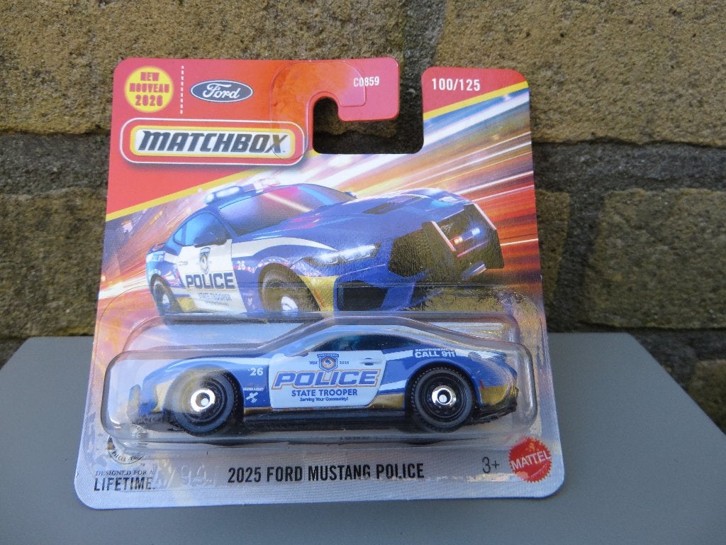 Matchbox Ford Mustang POLICE, Ophalen of Verzenden, Nieuw, Auto