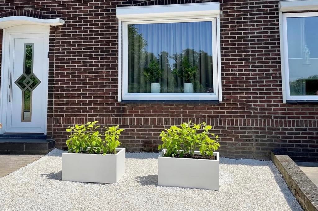 2 Elho plantenbakken Vivo Next, Ophalen, Kunststof, 60 tot 100 cm, Rechthoekig