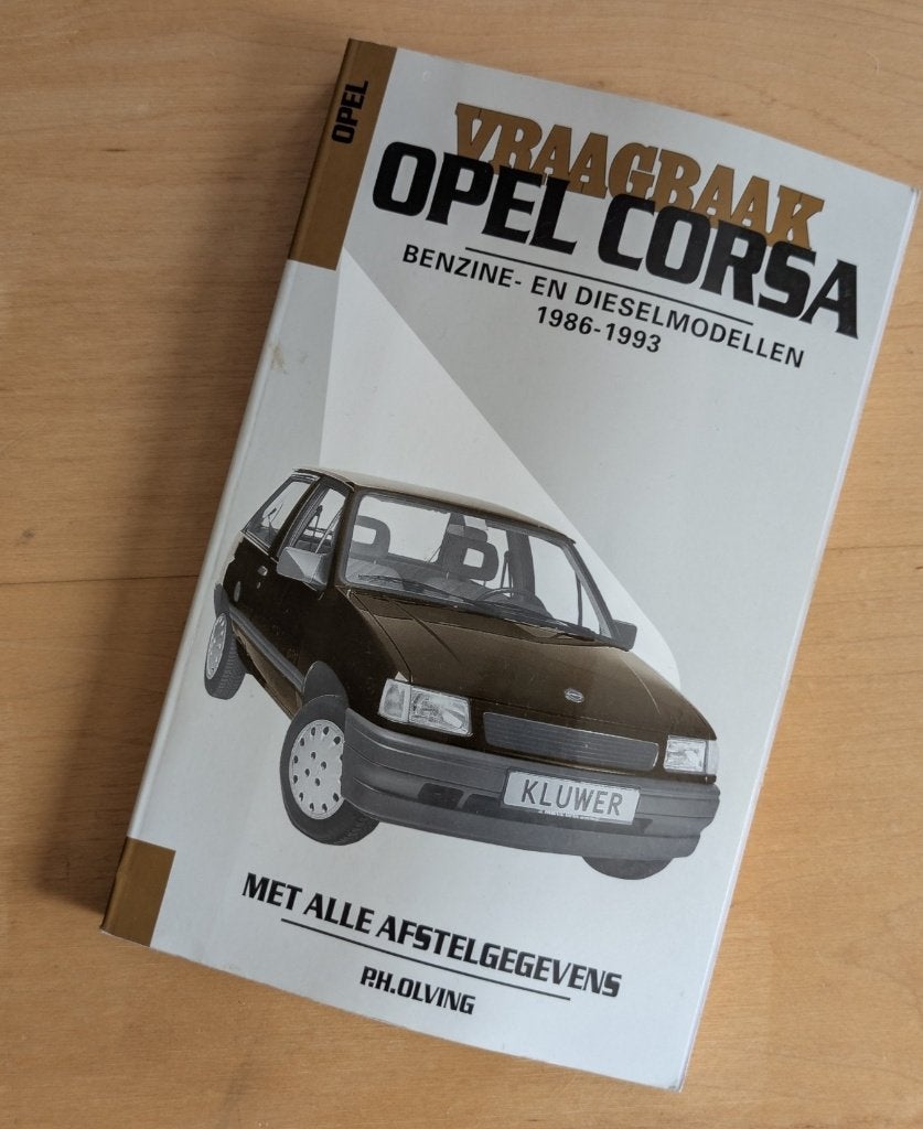 Vraagbraak Opel Corsa 1986 1993, Auto diversen, Handleidingen en Instructieboekjes, Ophalen of Verzenden