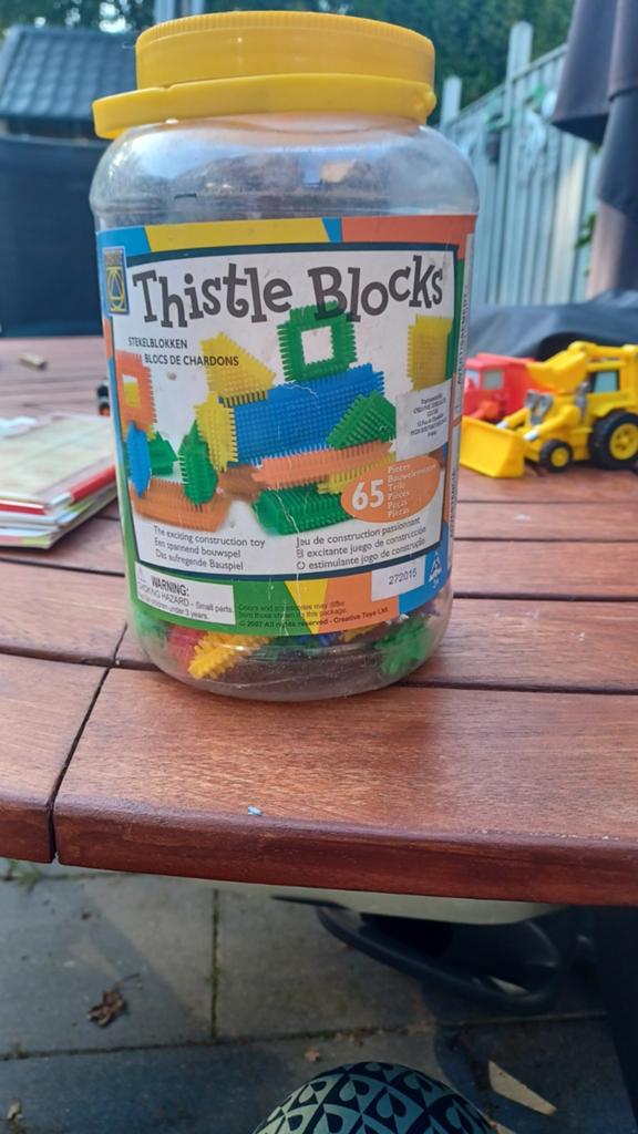 Thistle Blocks stekelblokken - ideaal voor jonge bouwers, Ophalen of Verzenden, Gebruikt, Overige merken