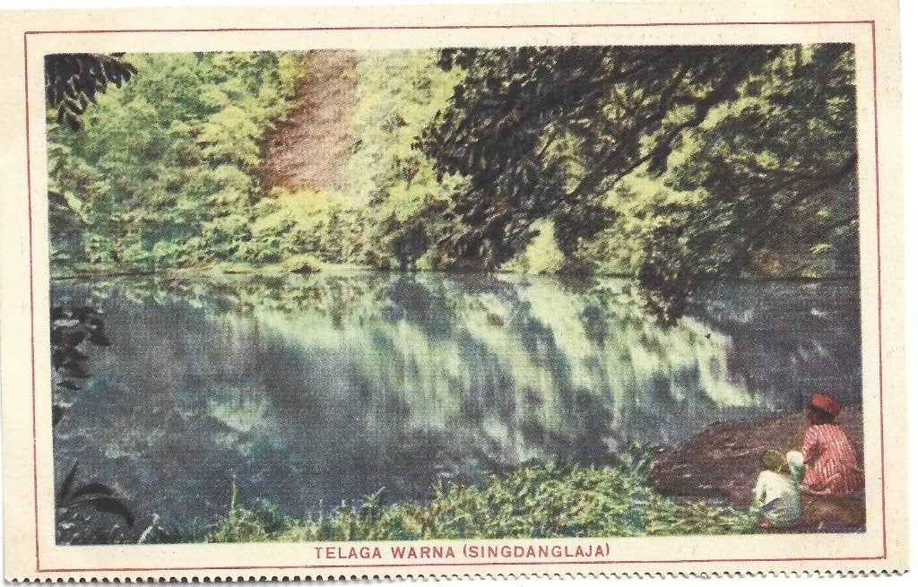 Indonesië;  Telaga Warna, Verzenden, 1920 tot 1940, Ongelopen, Buiten Europa