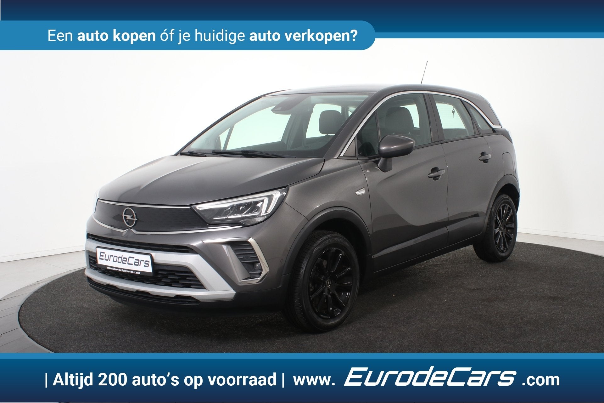 Opel Crossland 1.2 Turbo Edition *1ste Eigenaar*Leer*Navigat, Dealer onderhouden, Gebruikt, 1199 cc, Bedrijf