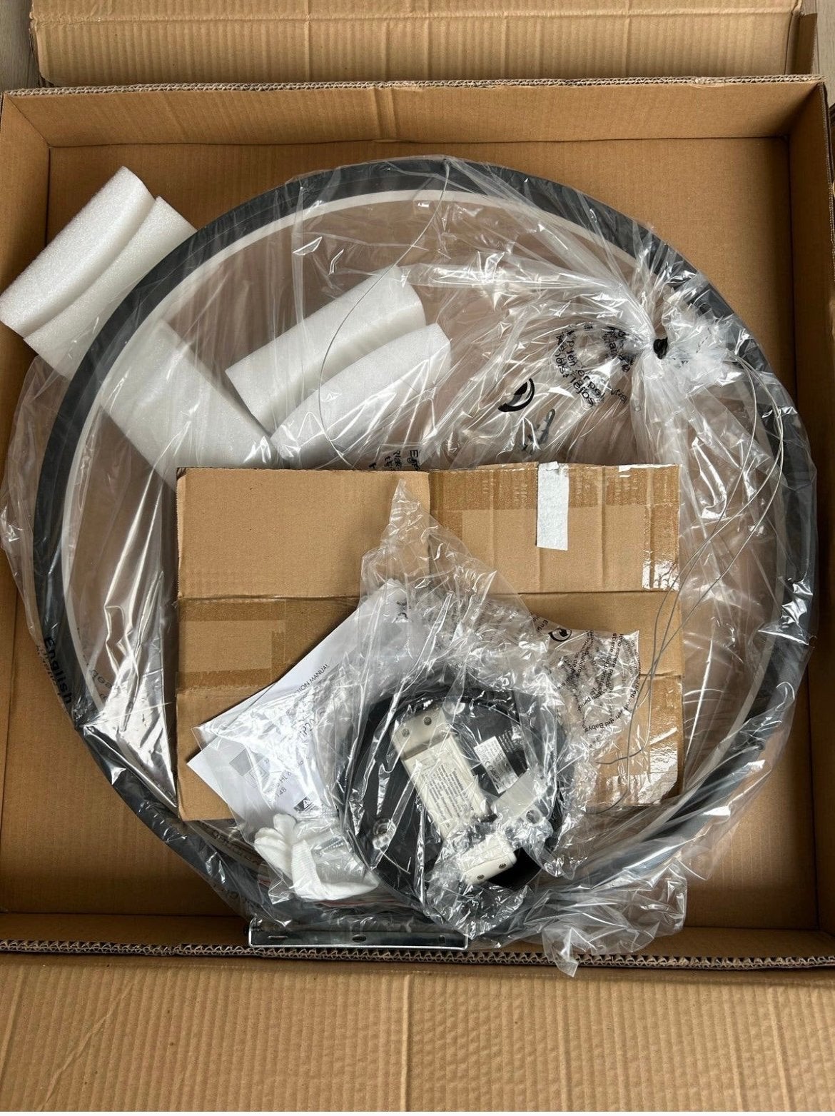 Anello hanglamp - Zwart, Ø 60cm, LED dimbaar, Huis en Inrichting, Ophalen, Nieuw, Metaal, Overige fittingen
