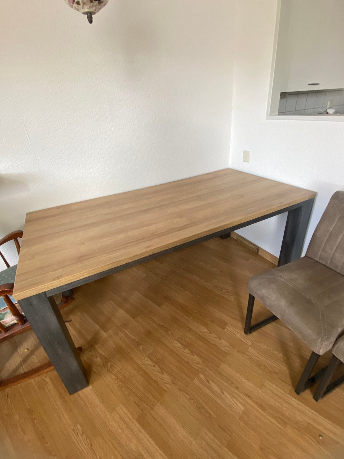 Eettafel met 4 stoelen, Ophalen, Nieuw, 50 tot 100 cm, 150 tot 200 cm