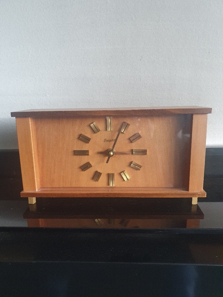 Mantelklok, Ophalen, Klassiek, Stil uurwerk, Bruin
