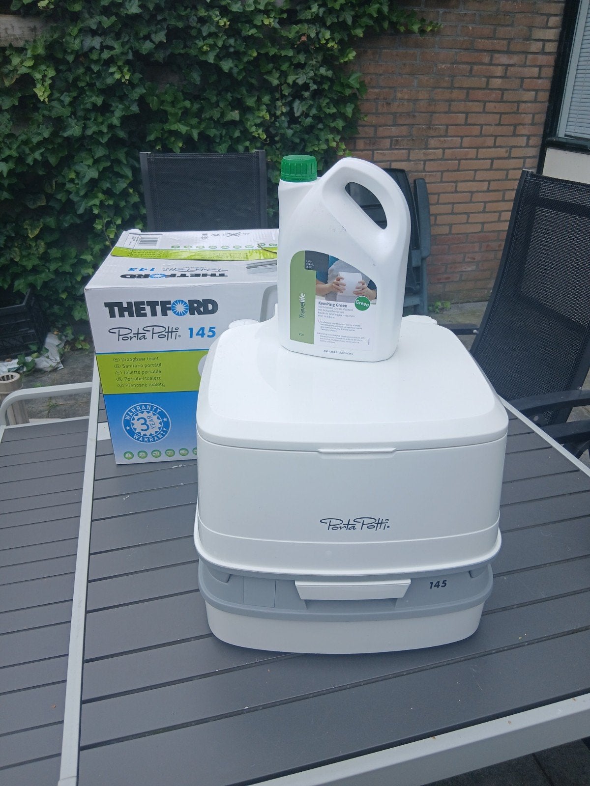 Porta Potti 145 (camping/chemisch)toilet, Caravans en Kamperen, Kampeeraccessoires, ., Ophalen of Verzenden, Zo goed als nieuw