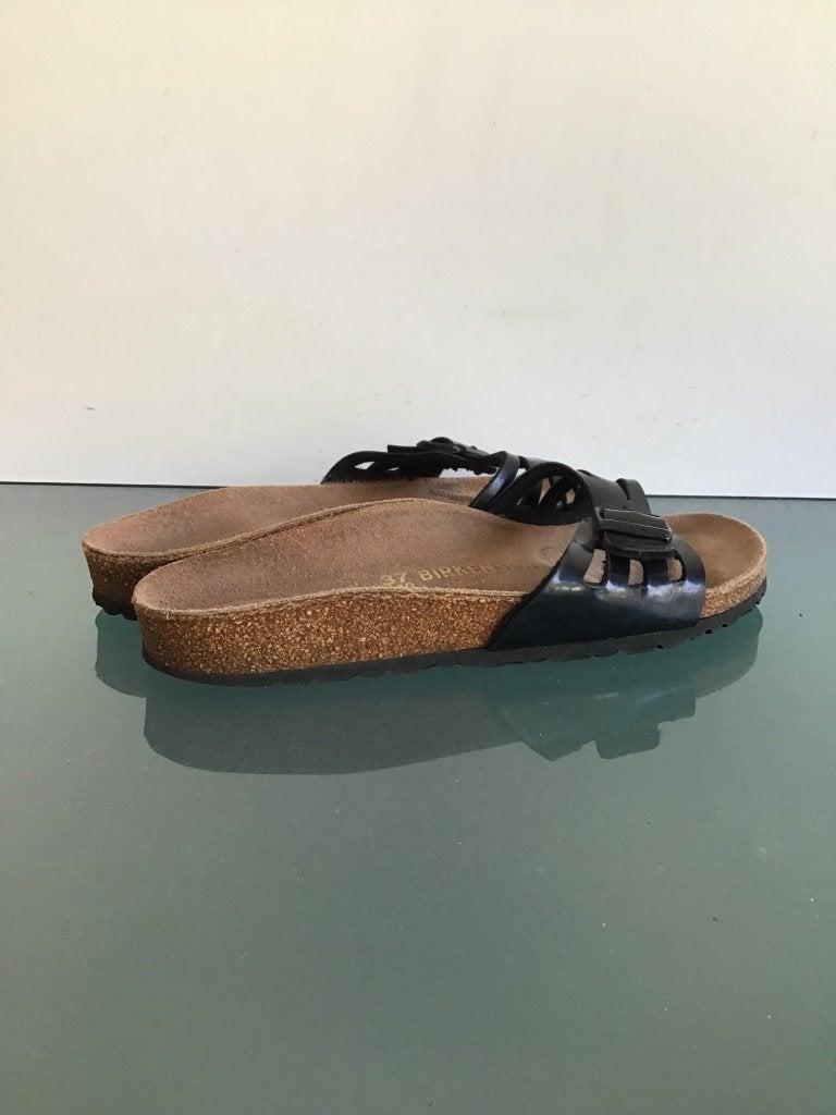 Birkenstock 37 | zwarte slippers | Gratis verzenden, Kleding | Dames, Slippers, Verzenden, Zwart, Zo goed als nieuw