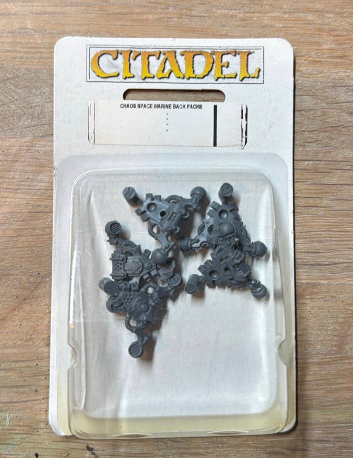 Warhammer chaos space marine backpacks in blister, Hobby en Vrije tijd, Ophalen of Verzenden, Zo goed als nieuw, Warhammer