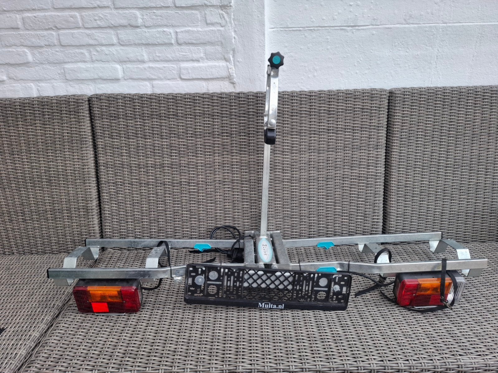 fietsendrager multa inklapbaar, Ophalen, Gebruikt, 2 fietsen, Trekhaakdrager