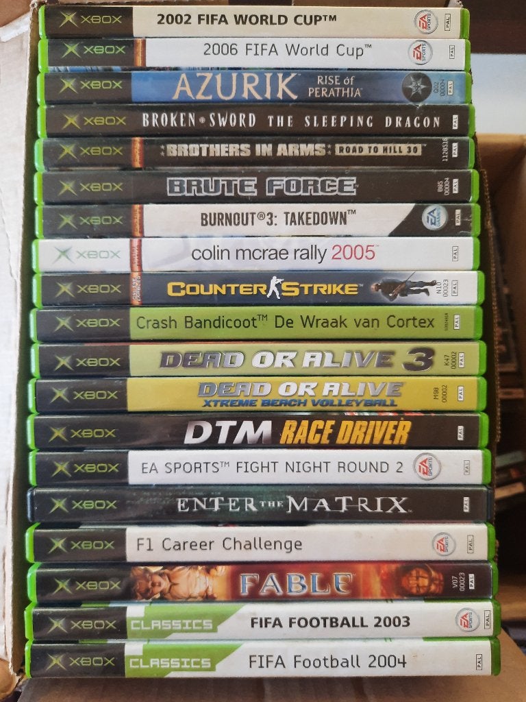 XBOX Games o.a. Tony Hawk, Fifa, Race games, Avontuur en Actie, Ophalen of Verzenden, Zo goed als nieuw, Gekoppelde computers