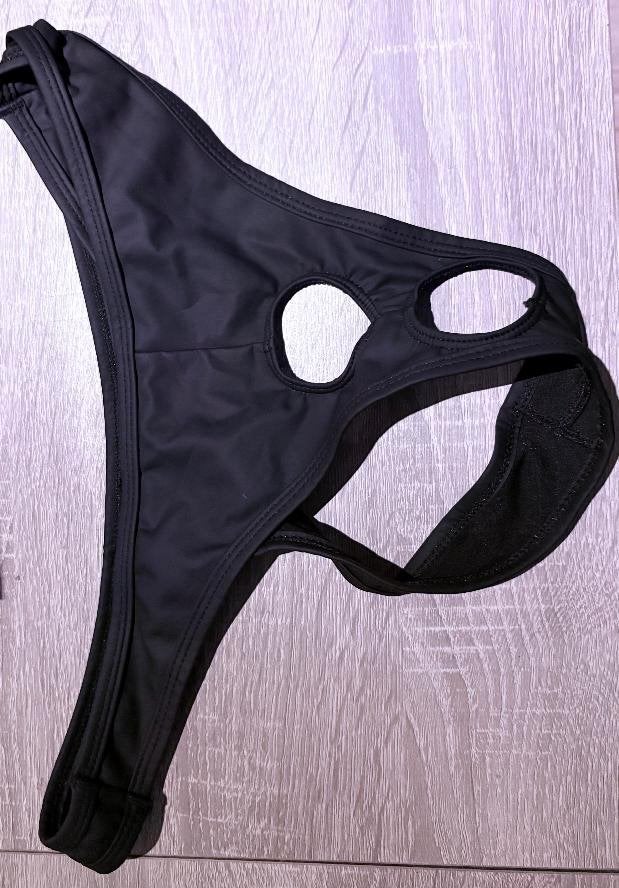 Sexy string heren. Zwart met open kruis. Nieuw., Ophalen of Verzenden, Zwart, Slip