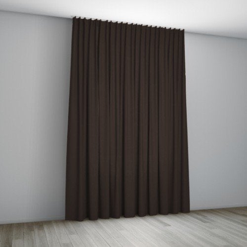Bruin gordijn deur met embrasse, Gebruikt, Bruin, Karwei, 104 cm