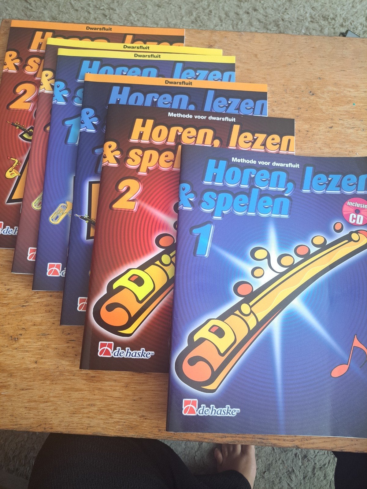 Horen, Lezen & Spelen - Dwarsfluit Methode (Diverse delen), Overige genres, Les of Cursus, Ophalen of Verzenden, Nieuw