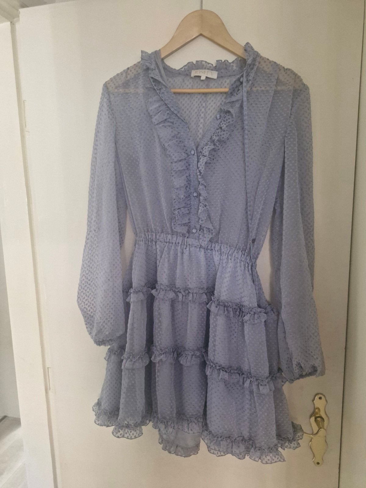 Mooie Josh V jurk met doorschijnende bovenkant, Kleding | Dames, Blauw, Ophalen of Verzenden, Zo goed als nieuw, Maat 36 (S)