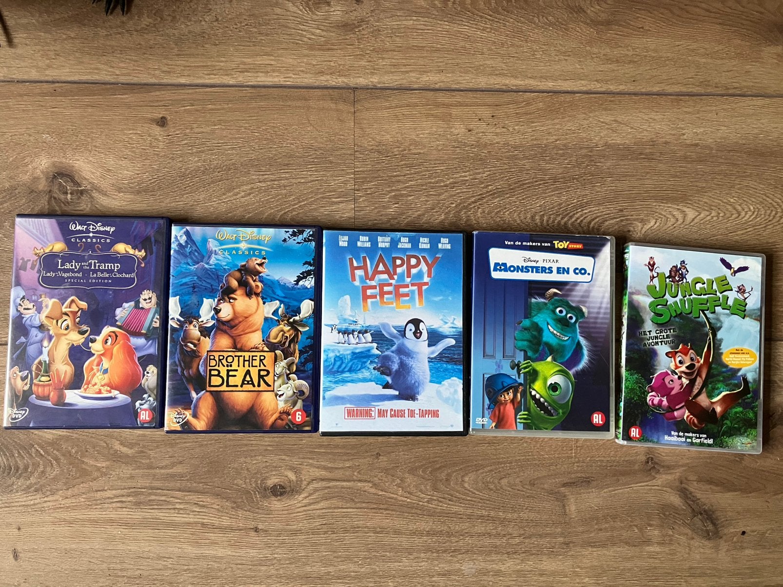 6 leuke kinder Dvd’s Disney oa the lady ande the tramp, Cd's en Dvd's, Dvd's | Tekenfilms en Animatie, Ophalen of Verzenden
