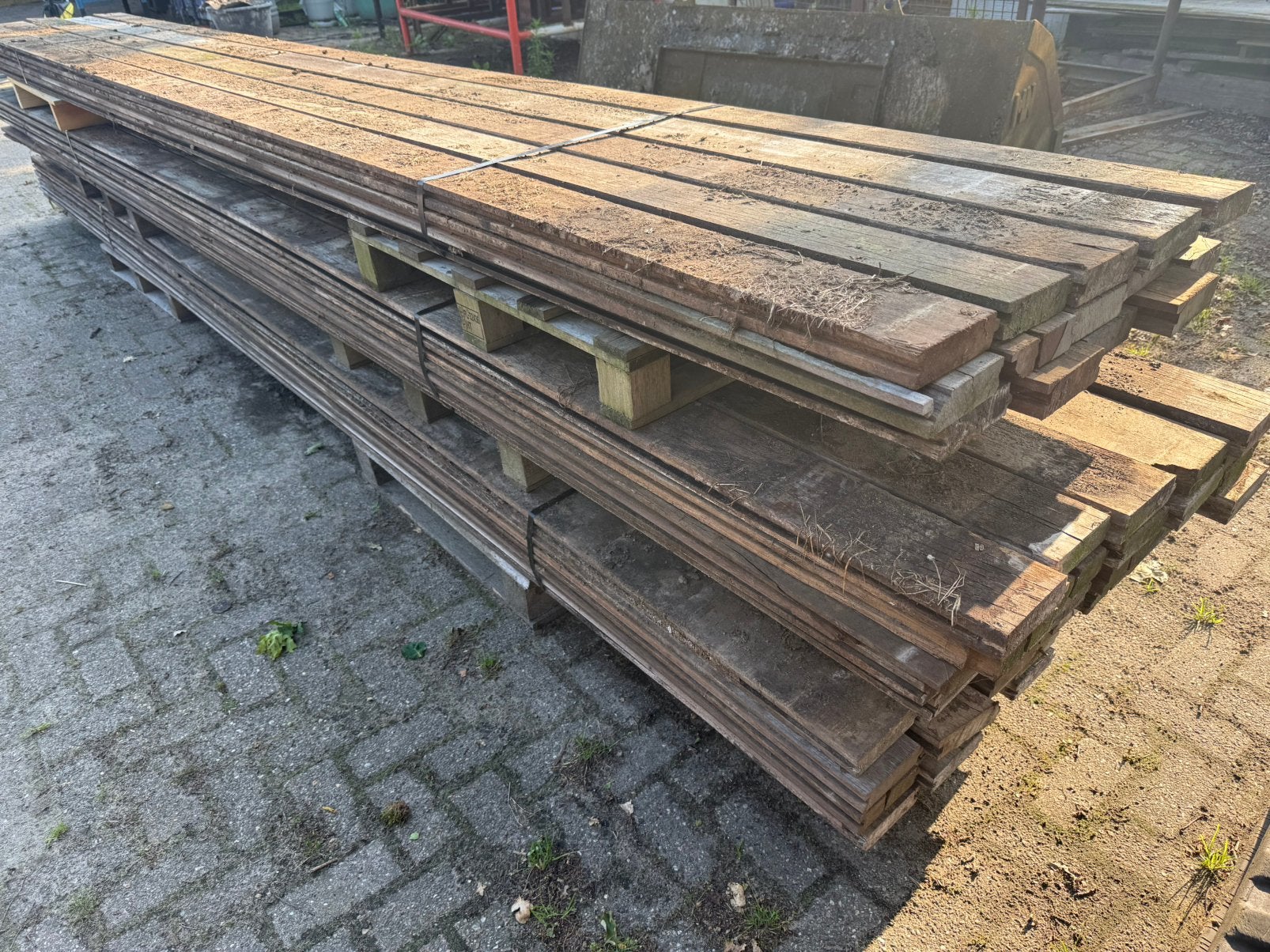 Hardhouten planken (gebruikt), Ophalen, Zo goed als nieuw, 250 cm of meer, Planken