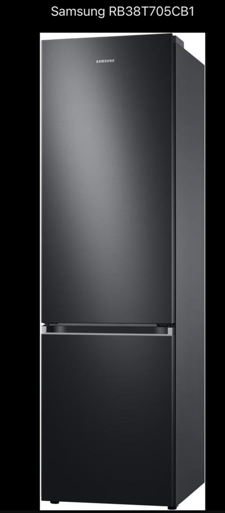 Samsung RB38T705CB1 Koel-vriescombinatie Zwart, Ophalen, 200 liter of meer, 60 cm of meer, Met aparte vriezer