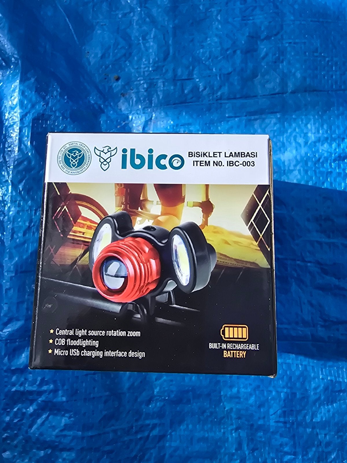 Ibico IBC-003 Oplaadbare Fietsverlichting Set, Nieuw, Ophalen of Verzenden, Oplaadbaar, Batterij