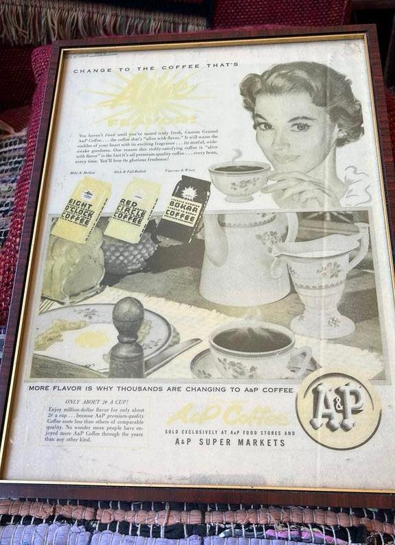 Reclame Poster uit 1955 in Lijst, Ophalen of Verzenden