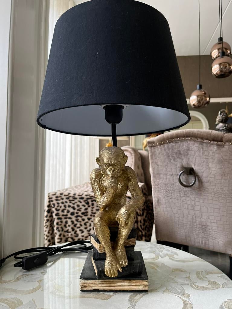 Schemerlamp aap, Huis en Inrichting, Lampen | Tafellampen, Ophalen, Gebruikt